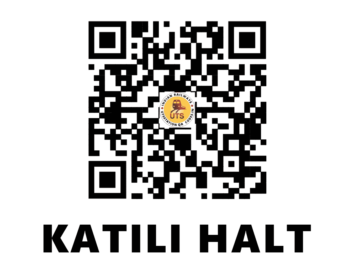 UTS QR Code for KATILI HALT - KATA (NR - UTTAR PRADESH)